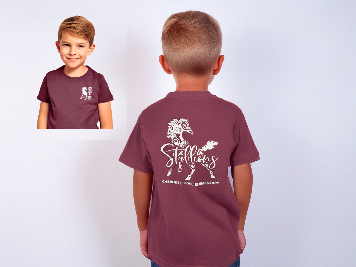 CTE Stallions Shirt - Burgundy