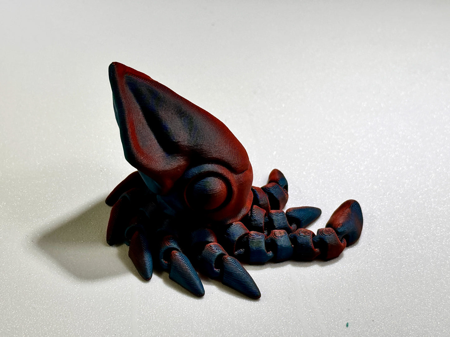 Tiny Articulated Squid Figure (customizable multicolor)