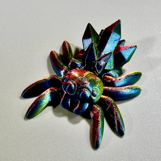 Tiny Crystal Spider (3 inches, customizable single color)