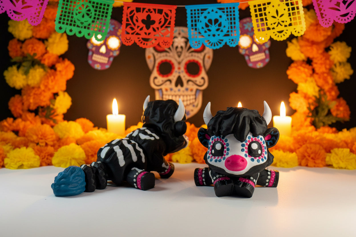 Highland Cow - Sugar Skull
