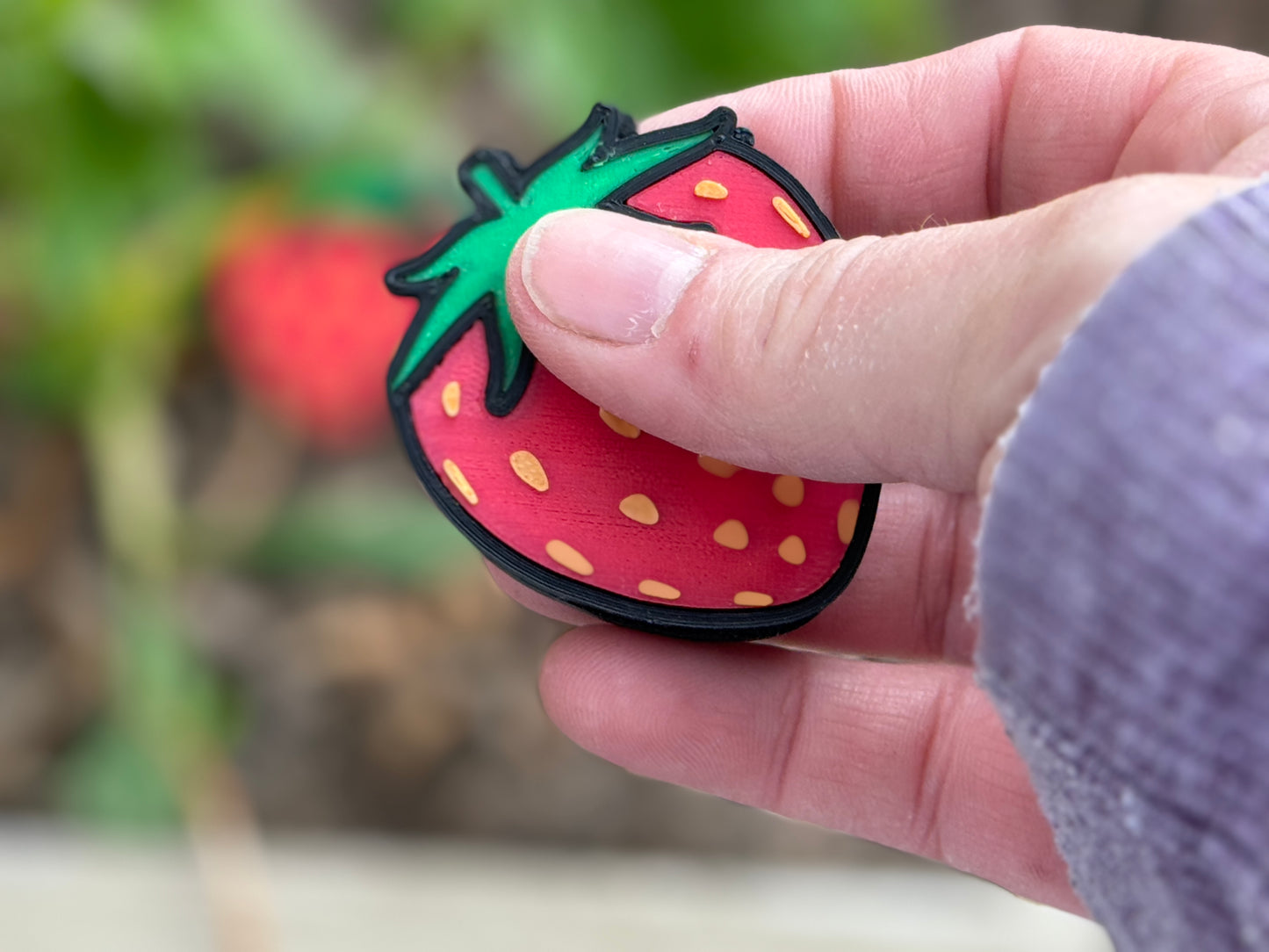 Strawberry Haptic Fidget Slider