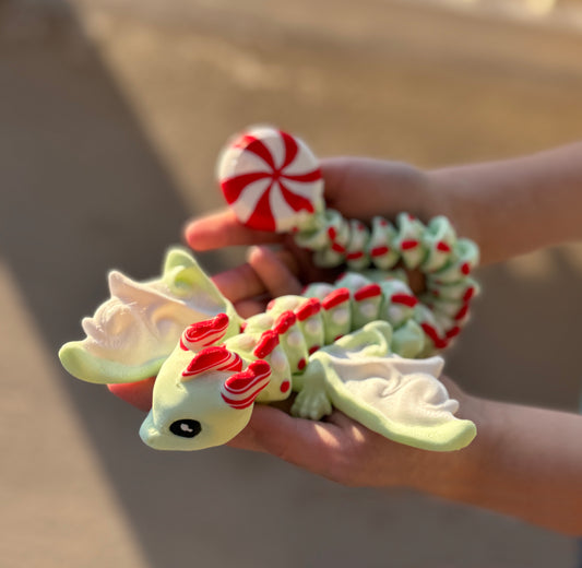Peppermint Dragon by Teal Cat Creative