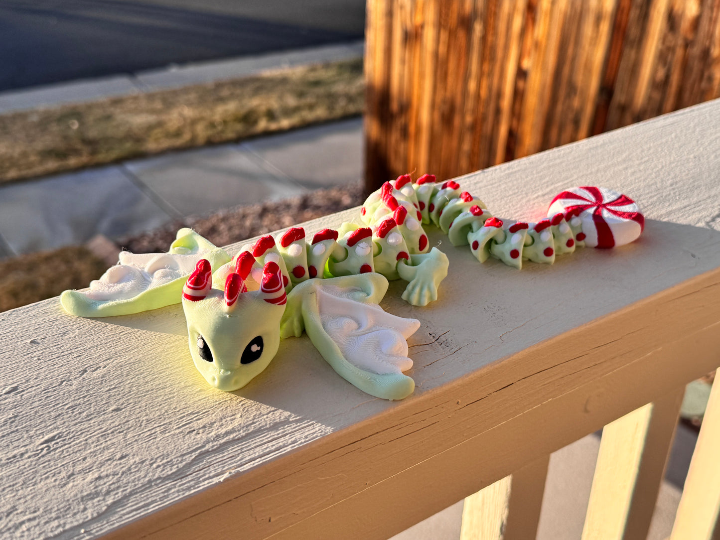 Peppermint Dragon by Teal Cat Creative