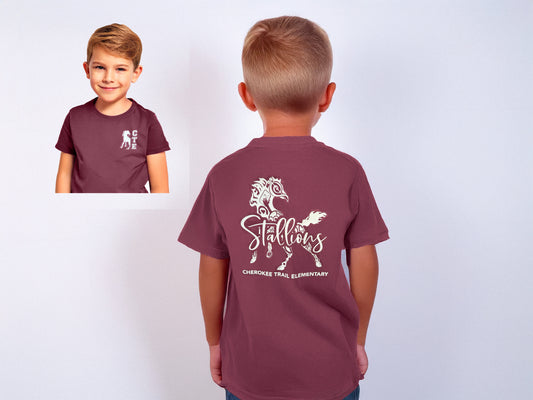 CTE Stallions Shirt - Burgundy