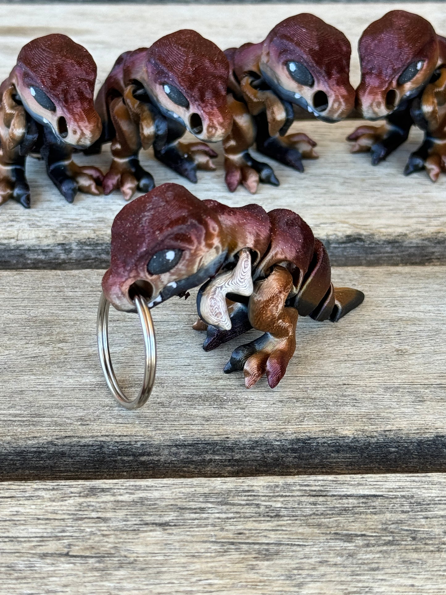 Tiny T-Rex Keychain (customizable multicolor)