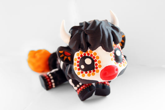Highland Cow - Sugar Skull