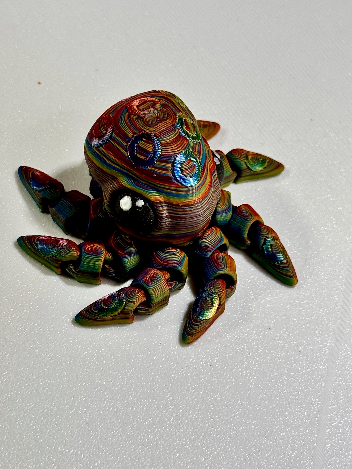 Tiny Articulated Octopus Figure (customizable multicolor)