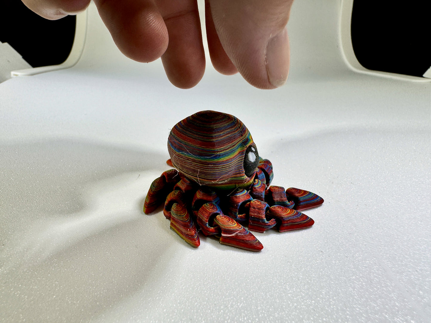 Tiny Articulated Octopus Figure (customizable multicolor)