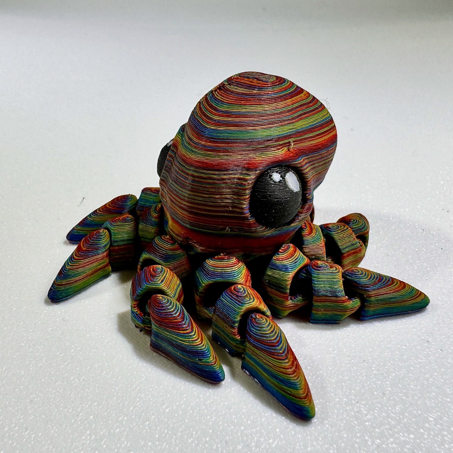 Tiny Articulated Octopus Figure (customizable multicolor)