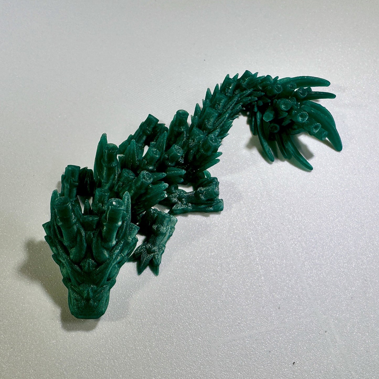 Baby Bamboo Dragon printed in Translucent Green