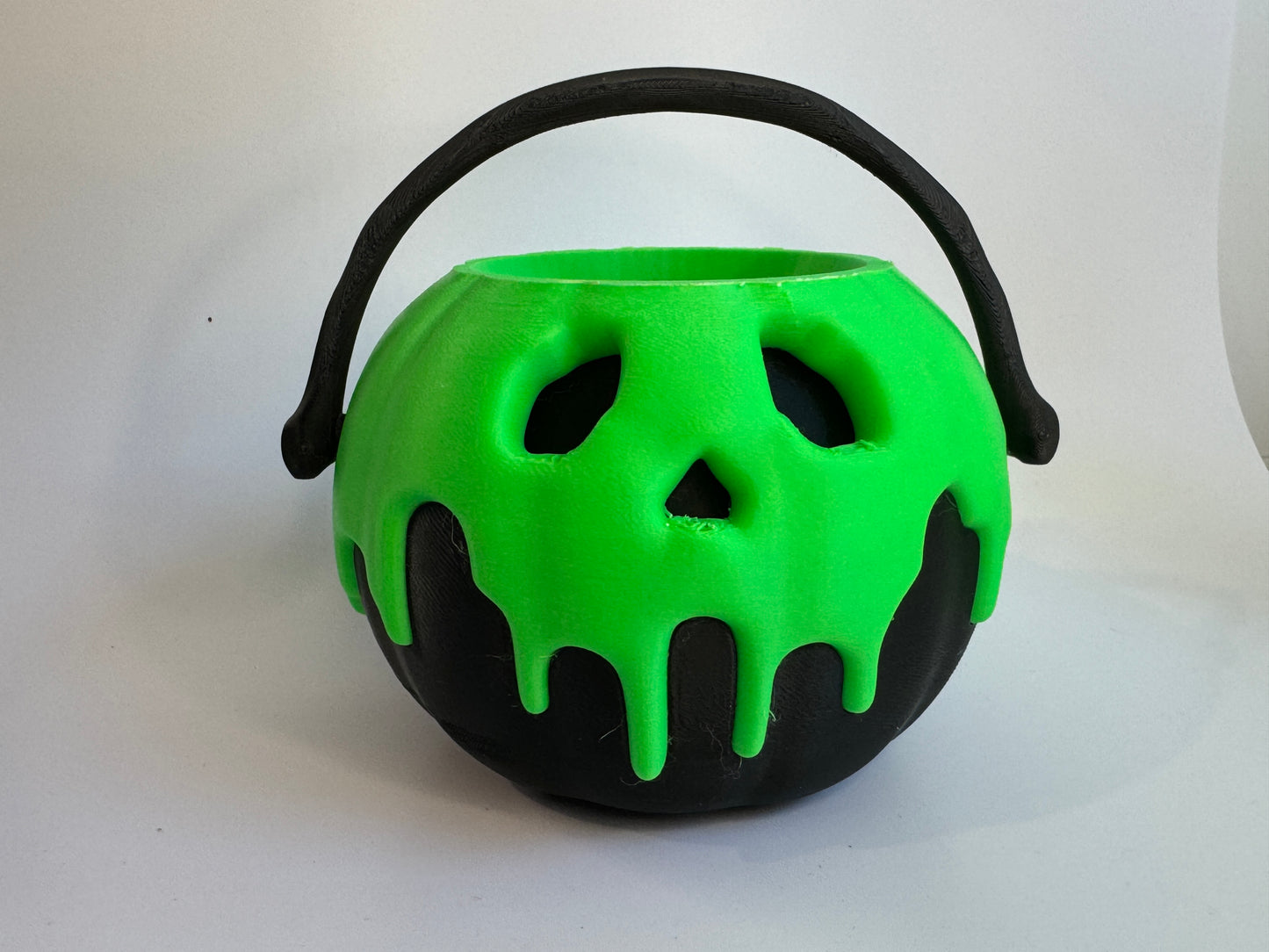 Teal Cat Slime Pumpkin Bucket (5 inch)