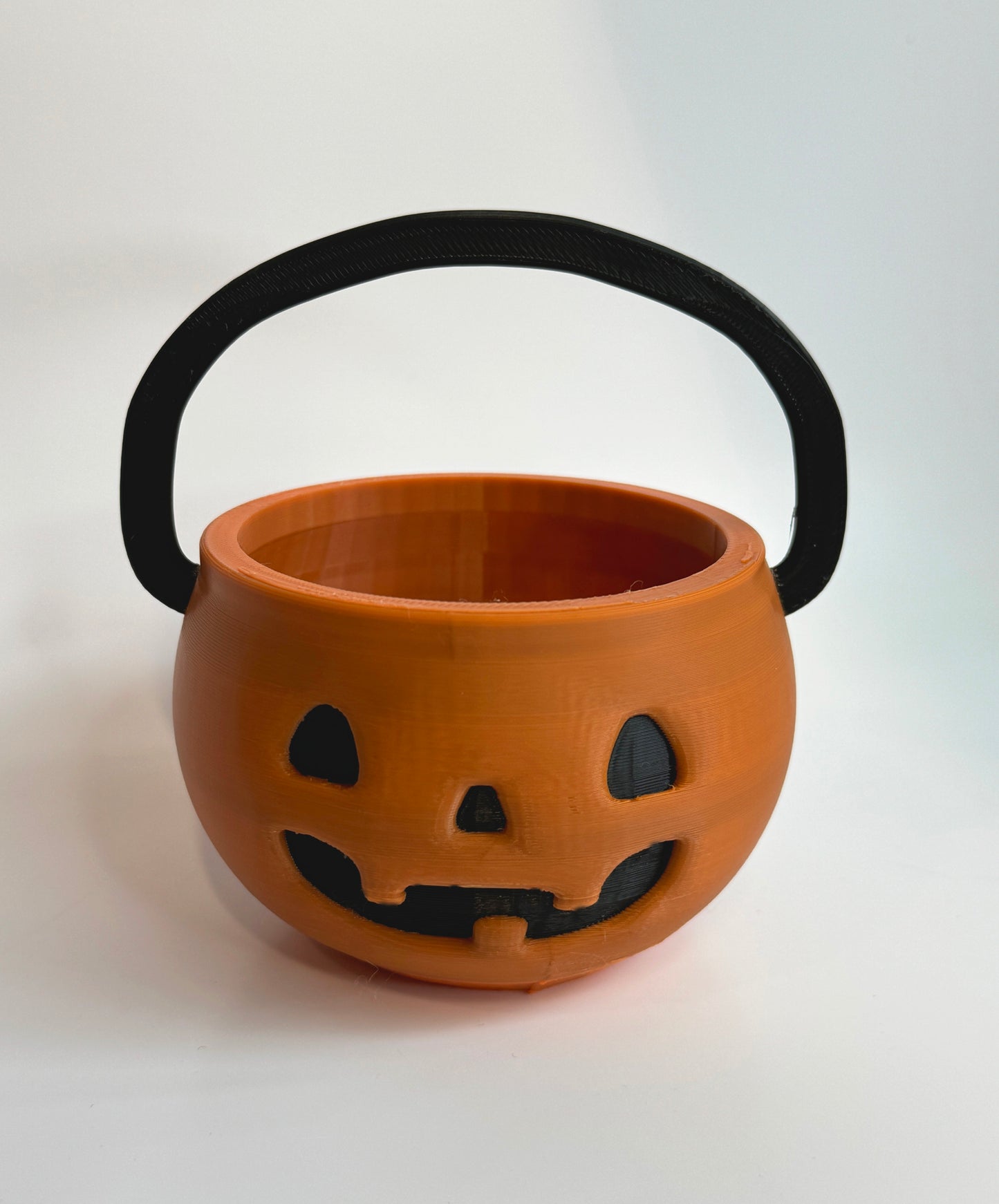 Teal Cat Jack O Lantern Pumpkin Bucket