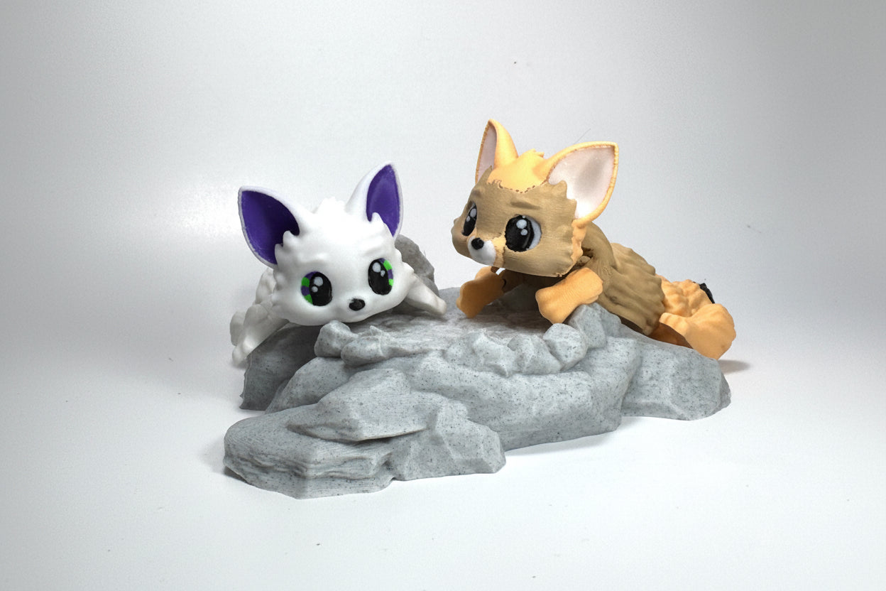 Arctic and Fennec Fox