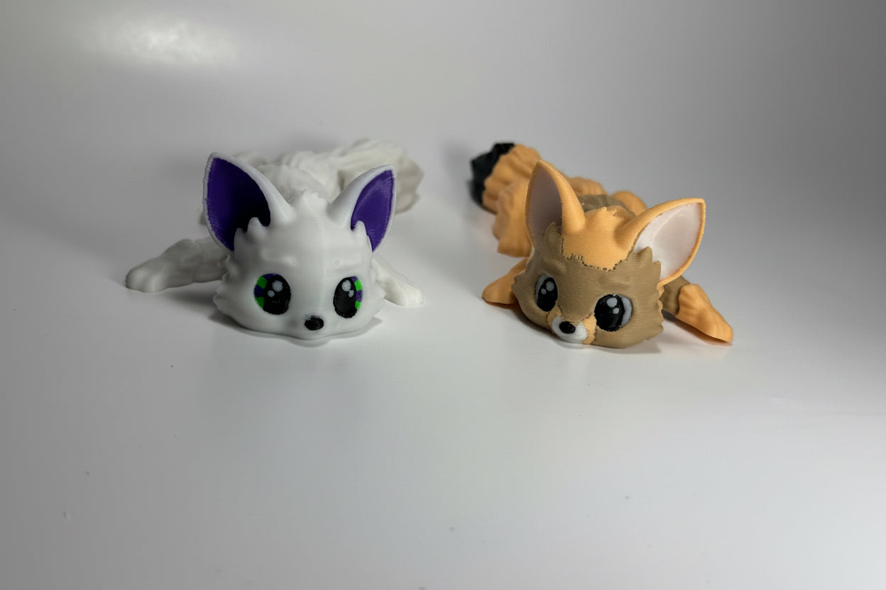 Arctic and Fennec Fox