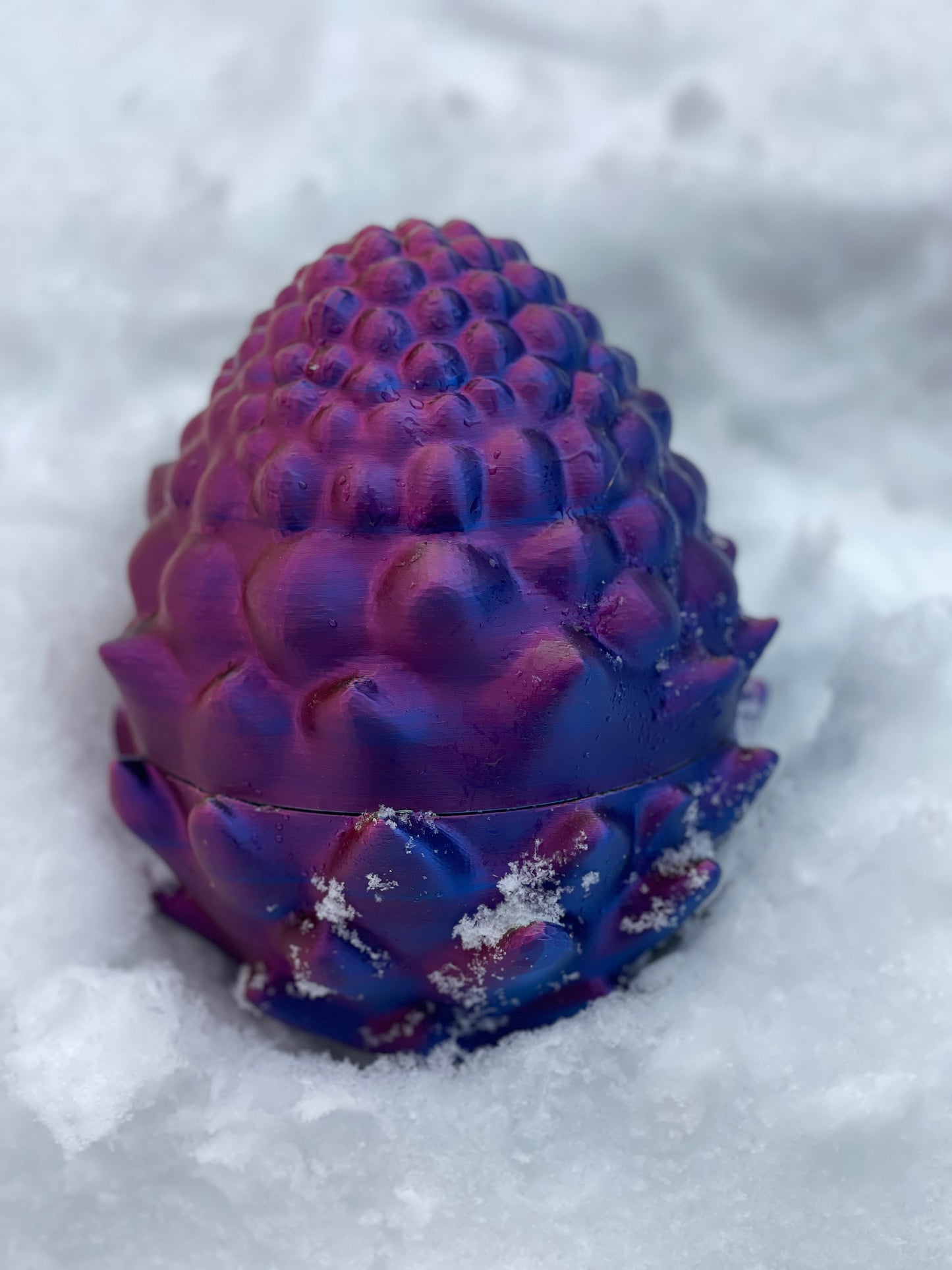 Teal Cat Bristlecone Egg (3.25 inches)