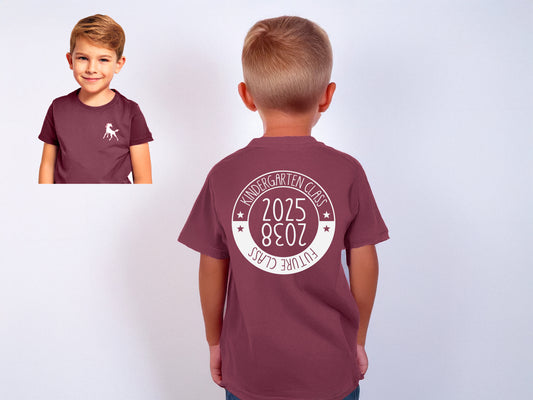 CTE Kindergarten Stallions Shirt - Burgundy