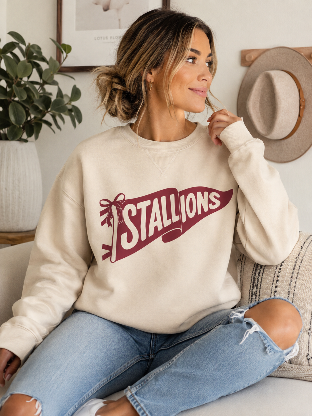CTE Stallions crew neck sweatshirt