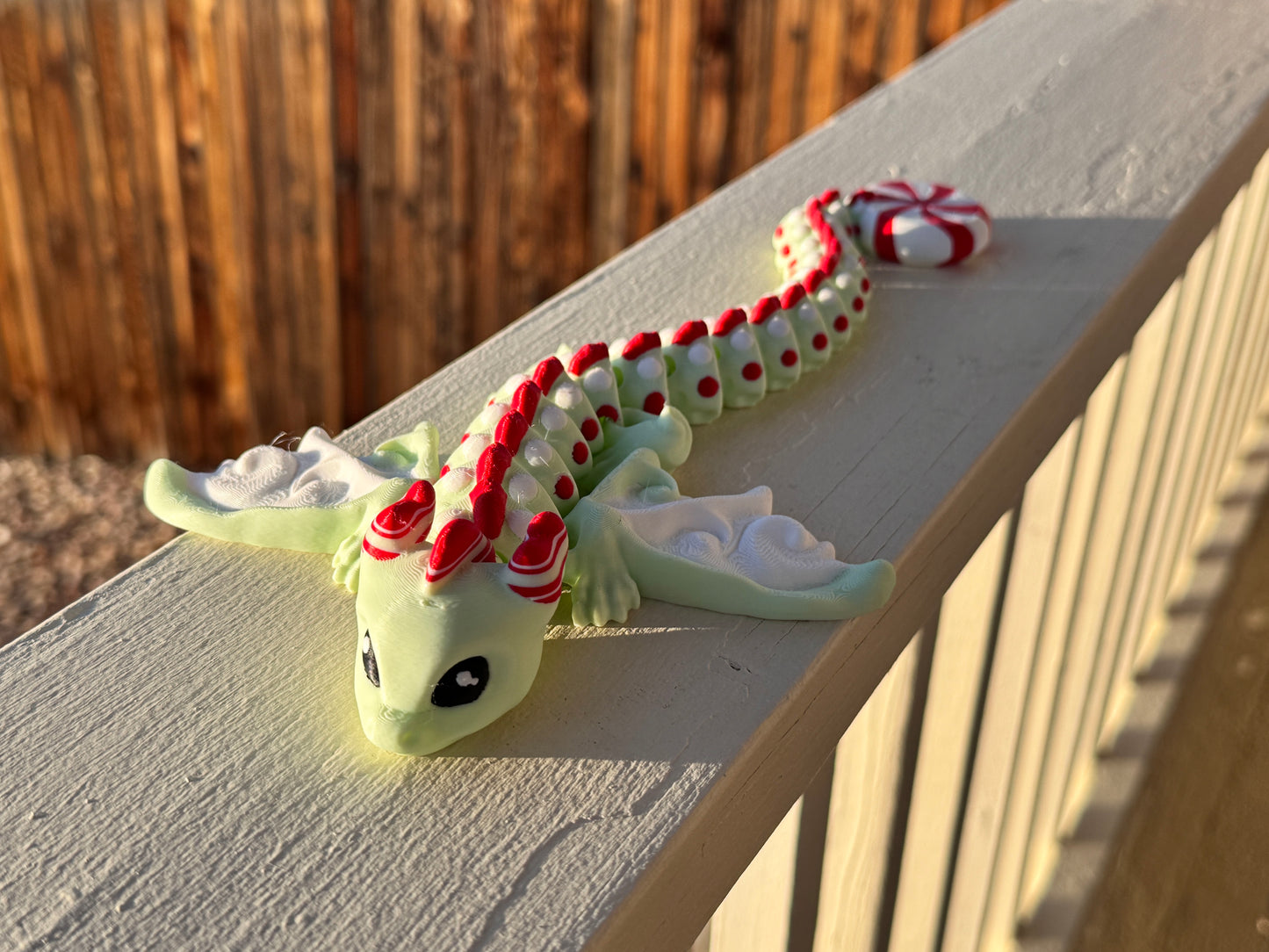 Peppermint Dragon by Teal Cat Creative