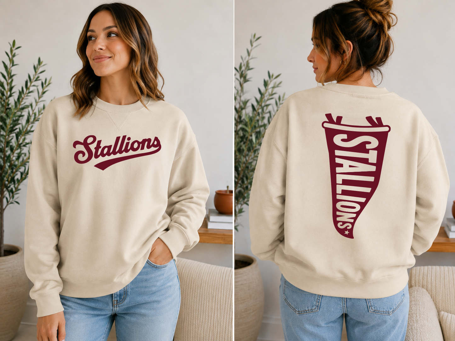 CTE Stallions crew neck sweatshirt