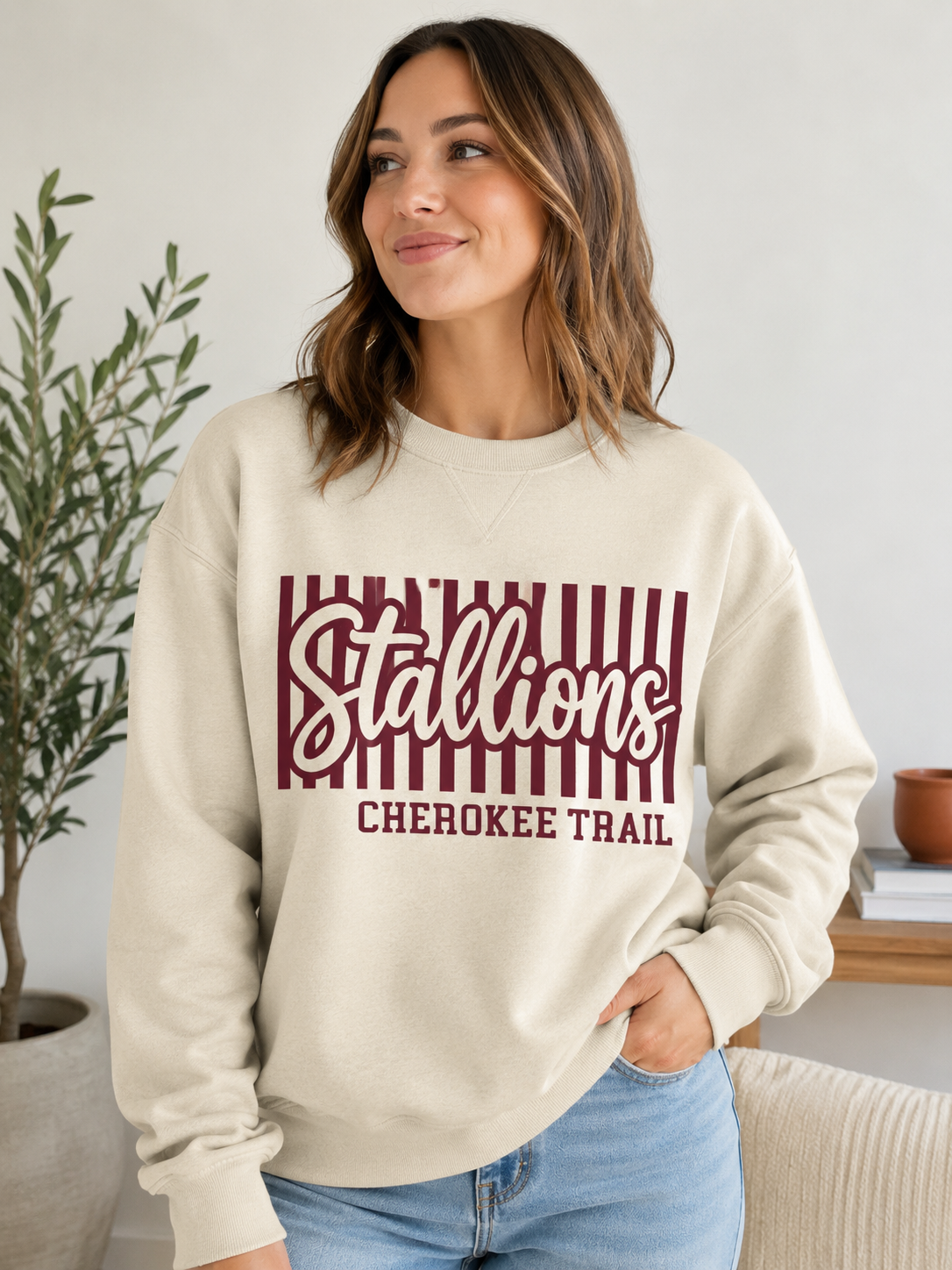 CTE Stallions crew neck sweatshirt