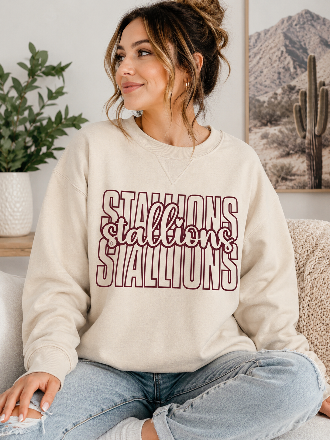 CTE Stallions crew neck sweatshirt