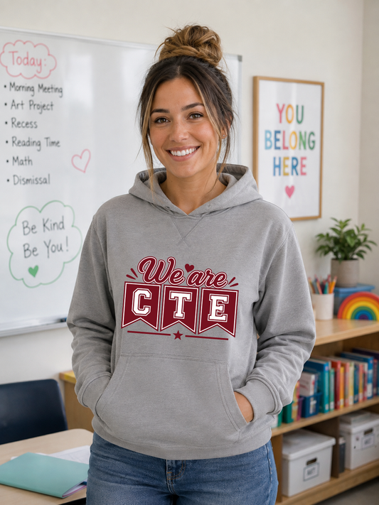 CTE Stallions Vintage washed Hoodie